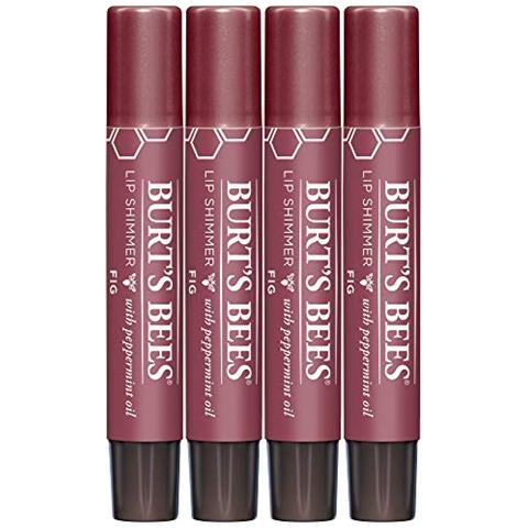 Lip Balm Easter Basket Stuffers, Moisturizing Lip Shimmer Spring Gift For Women, With Vitamin E & Coconut Oil, 100% Natural, Fig, 0.09 Ounce (4 Pack) - Foto 1