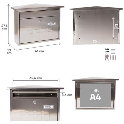 Cassetta Per Posta Da Esterno In Acciaio Inox - Linea ""deco"" - Foto 2