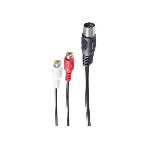 Bs10201 Cavo Audio 0,2 M Din (5-pin) 2 X Rca Nero - Foto 1