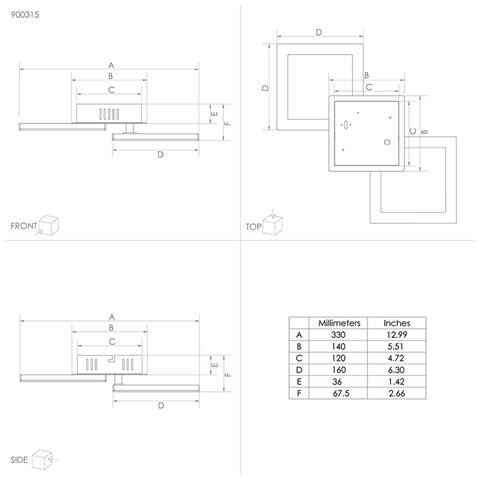 Plafoniera Moderna Paranday-z Led Acciaio Nero - Foto 4