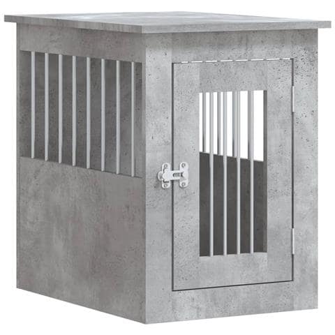 Gabbia Cani Arredamento Grigio Cemento 45x62x59cm Multistrato - Foto 1