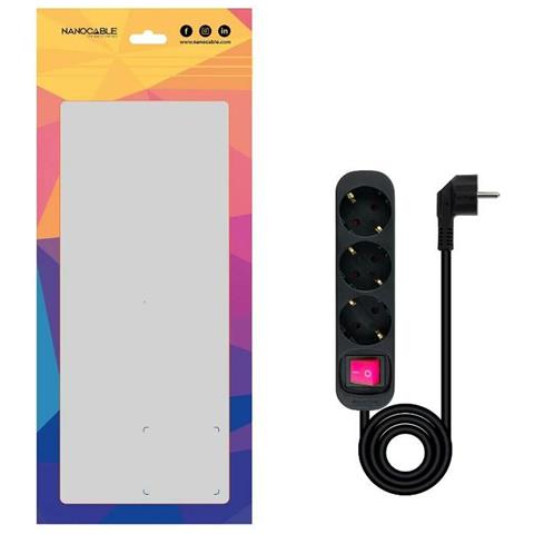 Ciabatta Multipresa 10.38.0003-bk 3680 W 250 V 1,4 M - Foto 2