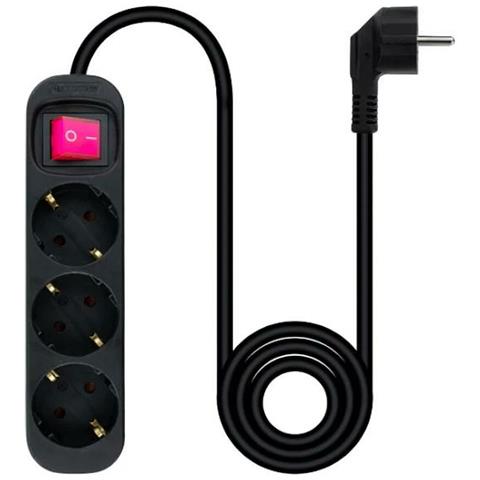 Ciabatta Multipresa 10.38.0003-bk 3680 W 250 V 1,4 M - Foto 3