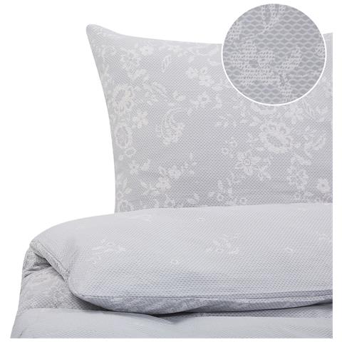 Set Copripiumino In Cotone Satinato 220 X 240 Cm Grigio Morningside - Foto 8