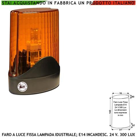 Lampeggiatore A Luce Fissa Lampeggiante Solo Se Collegato Alla Centrale Di Un Automatismo Che Emette Lampeggi Differen - Foto 1