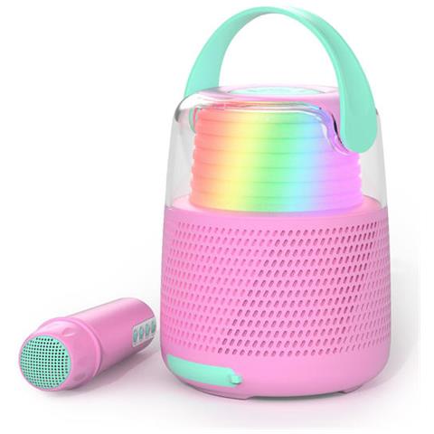 Altoparlante Bluetooth Luminoso Ks-80 Con Microfono, Multicolore - Foto 2