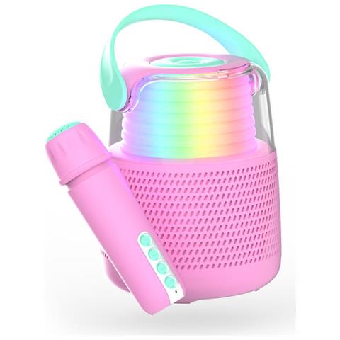 Altoparlante Bluetooth Luminoso Ks-80 Con Microfono, Multicolore - Foto 1