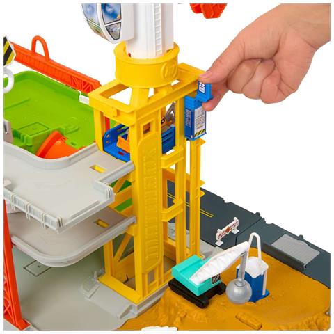 Playset Cantiere In Costruzione Action Drivers Con Gru E Accessori, Multicolore - Foto 5
