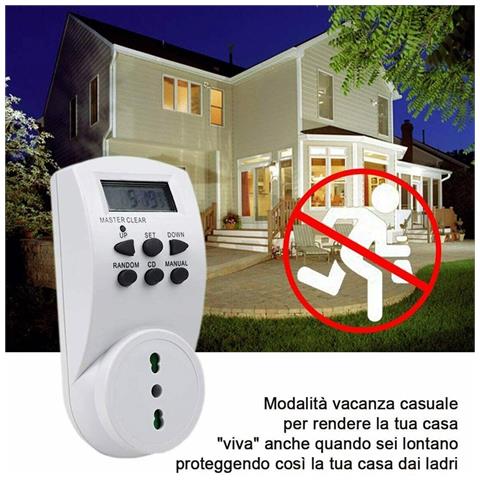 Presa Elettrica 230 V Temporizzata Con Timer Settimanale E 24 Ore Programmabile - Foto 3