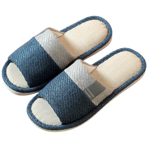 Pantofole Antiscivolo In Lino Per Coppia Per Tutte Le Stagioni M - Foto 1