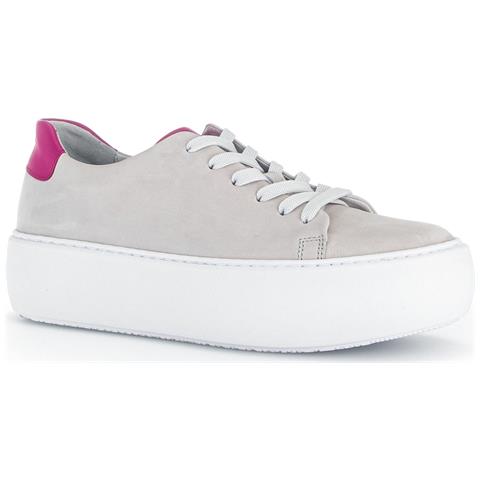 Steam, Pink Casual Closed Sport Shoe Sneakers Pelle Scamosciata /nabuk Scarpe Donna Grigio Eu 38, 23290-19 - Foto 1