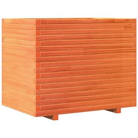 Fioriera Giardino Marrone Cera 90x60x72,5cm Legno Massello Pino - Foto 1