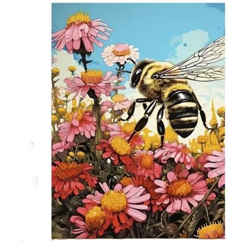 Kit Di Pittura Per Numeri Su Tela - Set Completo Con Pigmenti Acrilici 40x50 Cm - Foto 1