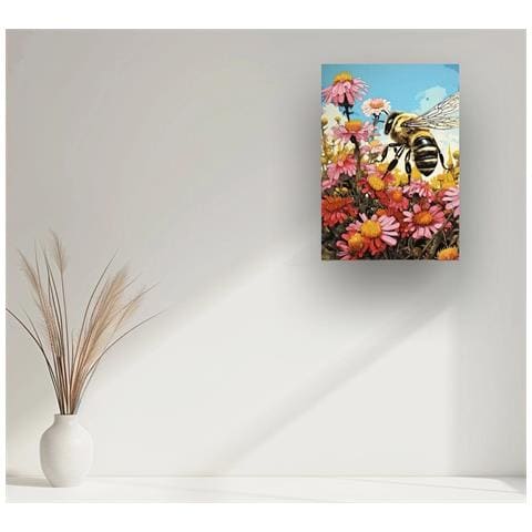 Kit Di Pittura Per Numeri Su Tela - Set Completo Con Pigmenti Acrilici 40x50 Cm - Foto 3