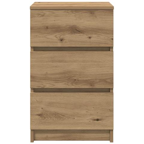 Comodini con 3 Cassetti 2 pz Rovere Artigianale 39x35x65 cm - Foto 9