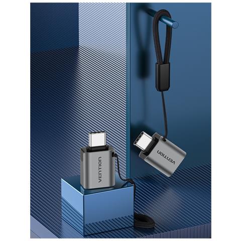 CDQH0 adattatore per inversione del genere dei cavi USB C USB A Grigio - Foto 2