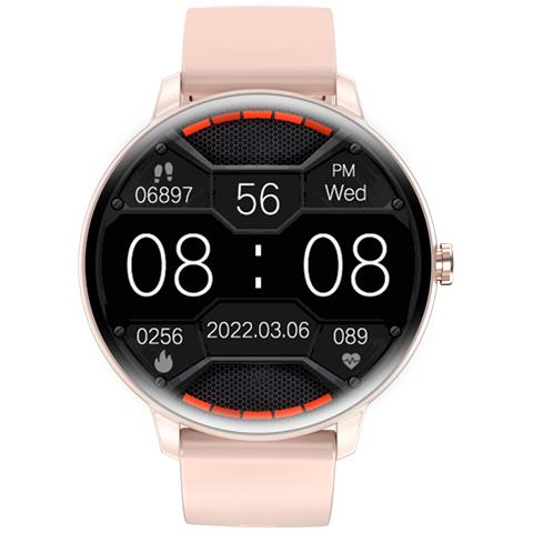 Smartwatch Con Ecg, Cardiofrequenzimetro, Misuratore Della Pressione Sanguigna, Monitoraggio Del Sonno E Contapassi Pink - Foto 2