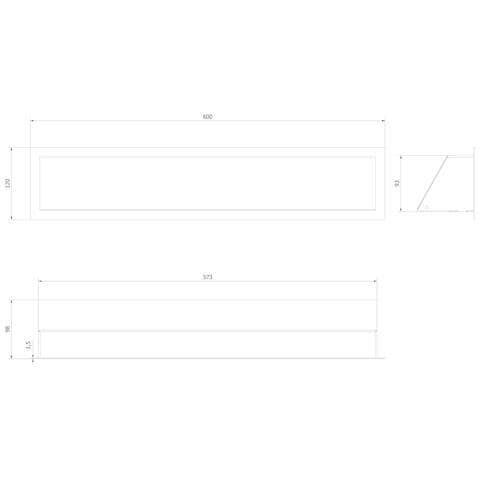 Griglia Di Ventilazione Luft 12x60 Nero - Foto 4