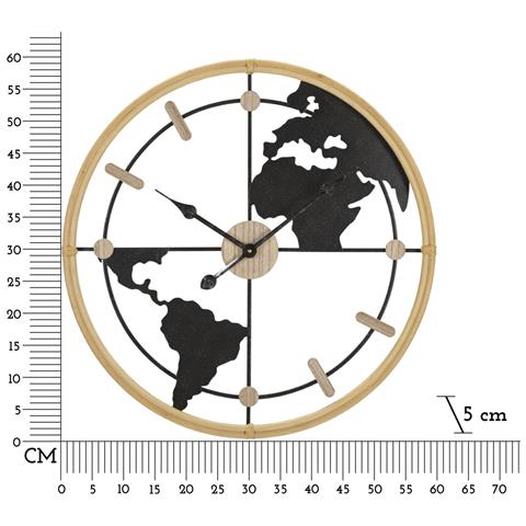 Orologio Da Parete Mf249 - Nero - Metallo - 60x5x60 Cm - Foto 6