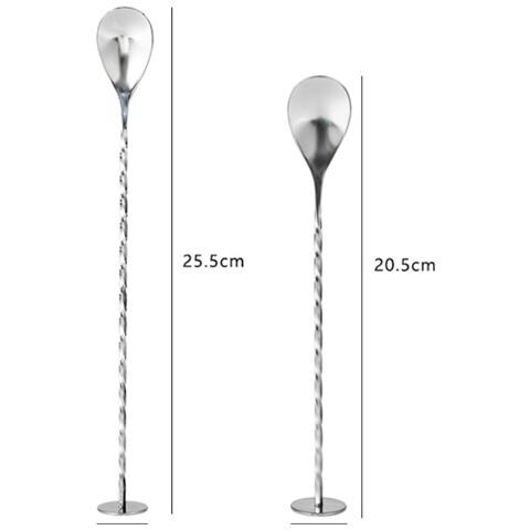 Set Di Cucchiai Da Bar A Goccia (20,5 Cm E 25,5 Cm) - Cucchiaini Da Cocktail In Acciaio Inossidabile - Foto 4