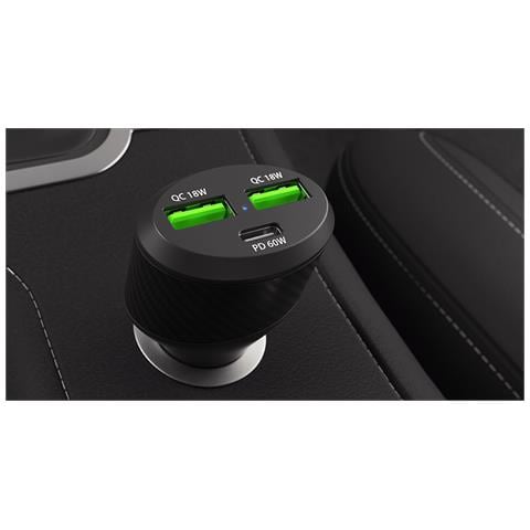 Coney Universale Nero Accendisigari Ricarica rapida Auto - Foto 2