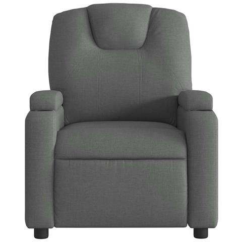 Poltrona Elettrica Reclinabile Grigio Scuro in Tessuto - Foto 9