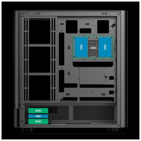 AB123801 computer case Midi Tower Nero - Foto 2