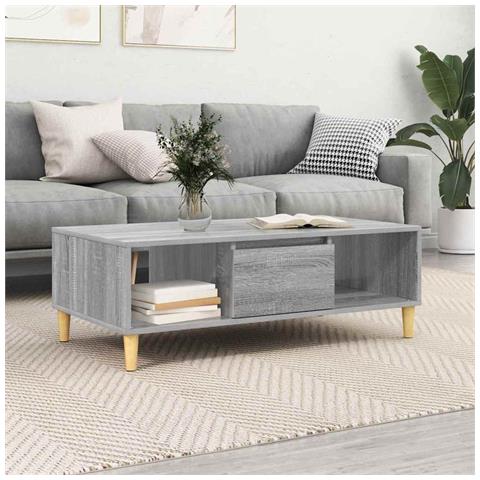 Tavolino da salotto Grigio sonoma 103.5 x 60 x 35 cm - Foto 2