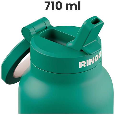 Borraccia Da 710 Ml Con Supporto Magnetico Per Smartphone Compatibile Magsafe, Verde - Foto 2