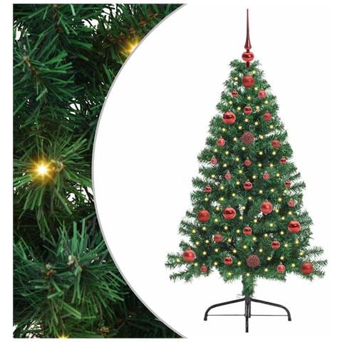 Albero di Natale artificiale con luci integrate Verde 120 cm - Foto 1