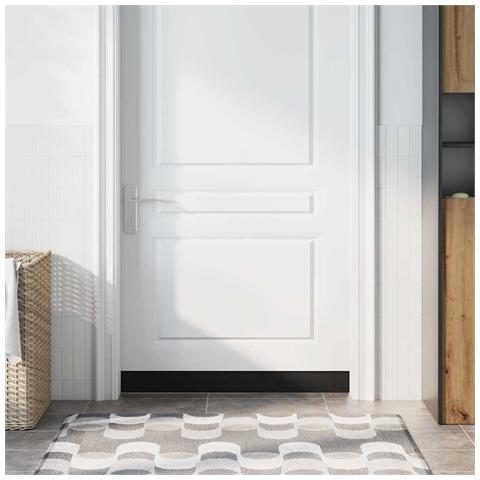 Spazzole per porte autoadesive 6 pcs Nero 100 cm - Foto 2