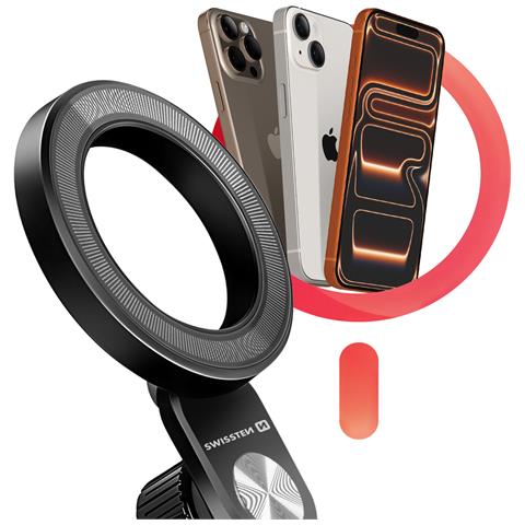 Supporto Magsafe Per Iphone Fissaggio Grip All Terrain Regolabile E Rotante, Nero - Foto 5