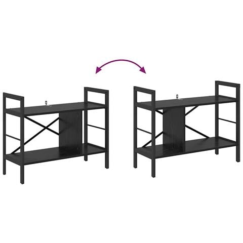 Libreria Rovere Nero 75 x 30 x 58,5 cm Legno multistrato - Foto 9