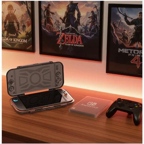 Custodia Protettiva 2-in-1 Arancione In Pc Compatibile Con Switch2 - Custodia Con 14 Slot Per Schede Di Gioco - Foto 7