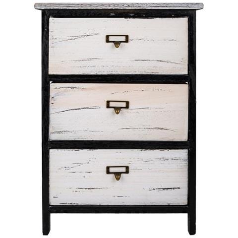 Cassettiera In Legno Nero 40x29x58h - Foto 2