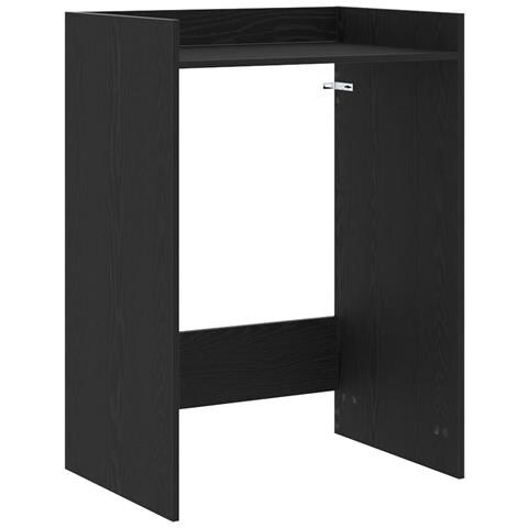 Mobiletto per lavatrice Rovere Nero 67,5 x 48 x 97 cm - Foto 1