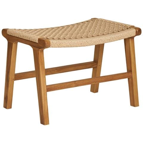 Poggiapiedi Derby In Teak Naturale — 60×40×42 Cm - Foto 1