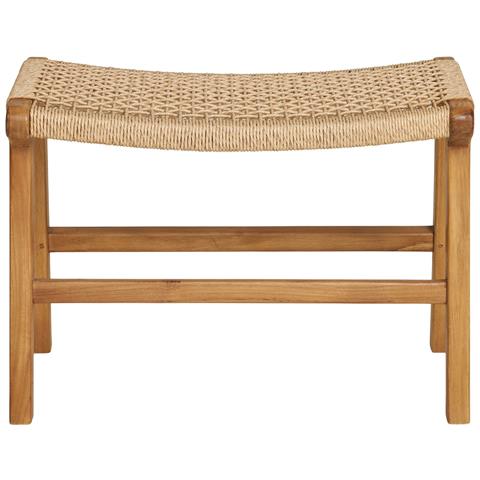 Poggiapiedi Derby In Teak Naturale — 60×40×42 Cm - Foto 2