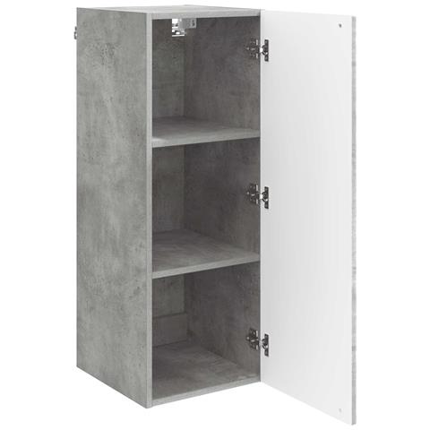 Mobiletto a muro Grigio Cemento 33 x 34,5 x 90 cm - Foto 2