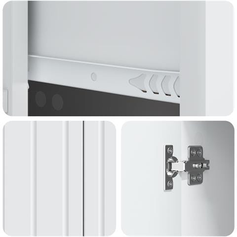 Credenza Bianco 66 x 34,5 x 91,5 cm Legno ingegnerizzato - Foto 9