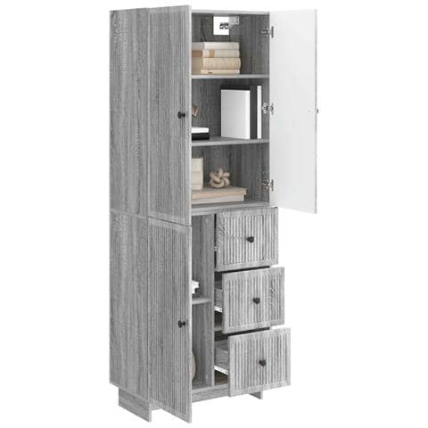Set di armadi 2 pcs 66 x 34,5 x 90 cm Legno ingegnerizzato - Foto 2