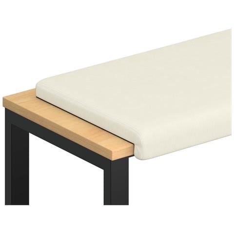 Cuscino per panchina corduroy Crema Profondità 35 cm - Foto 1