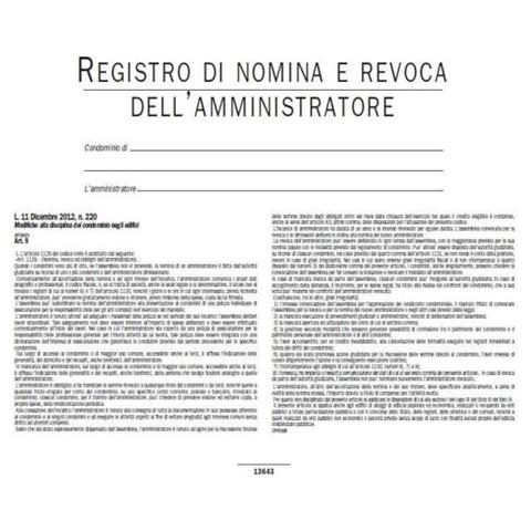 Cf5registro Nom / Rev Amm. Re Condomio - Foto 1