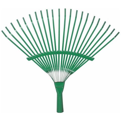 Scopa da Giardino Fissa 22 Denti Piatti Senza Manico Papillon - Foto 1