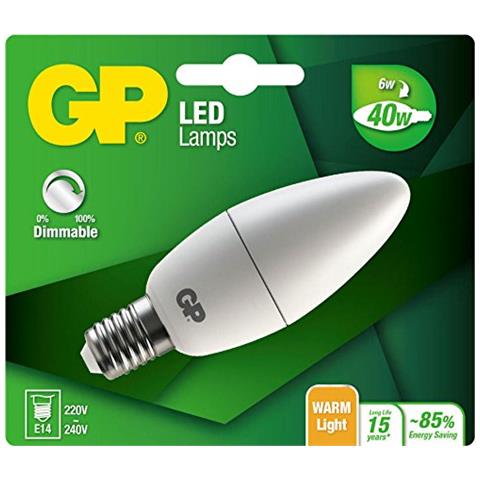 GP Lighting LED Mini Kerze E14 D 6W (40W) dimmable 470 lm - Foto 1