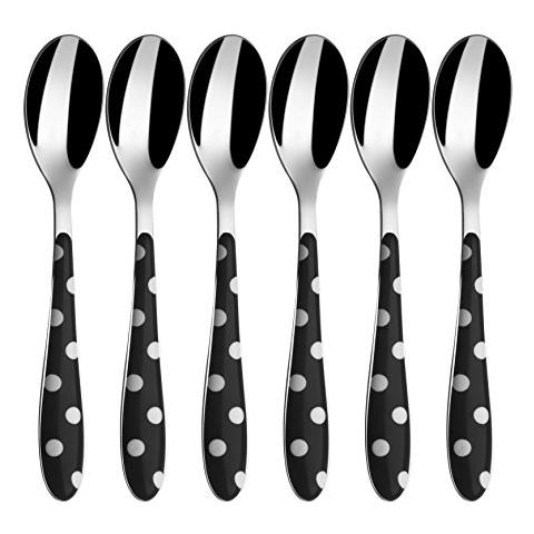 Posate Pois Di , Cucchiaini Moka 6 Pz. , Scatola Window - Nero - Foto 1