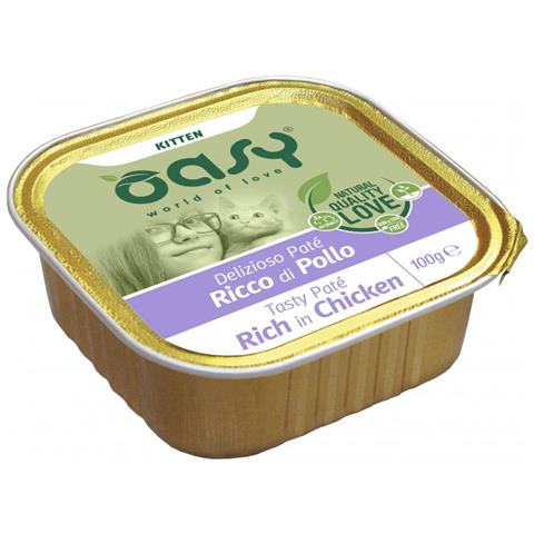 Delizioso Pate' Kitten Ricco Di Pollo - Vaschetta 100 Gr - Foto 2