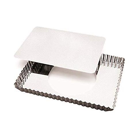 Stampo Antiaderente Con Bordo Increspato, Rotondo, Base Estraibile, 290 X 205 Mm - Foto 2