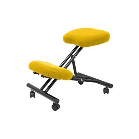 Modello Mahora - sgabello Da Ufficio Ergonomico Fisso, Regolabile In Diverse Posizioni E Con Ruote - seduta In Tessuto Bali (con Ginocchiera) - Foto 1