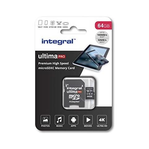 Inmsdx64g 64 Gb Premium Alta Velocità Micro Sdxc Scheda Di Memoria Con Adattatore Sd - Foto 1
